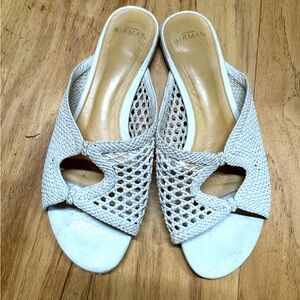 Alexandre Birman white Ritha woven sandals size 40 used fair condition